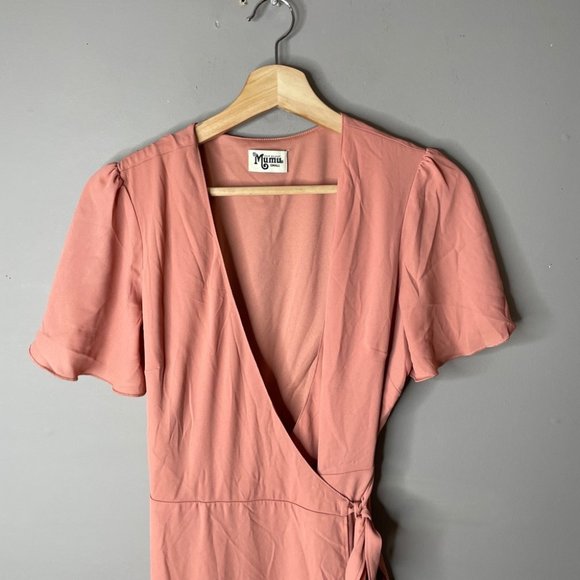 Show me your mumu wrap dress noelle flutter maxi - Picture 5 of 12